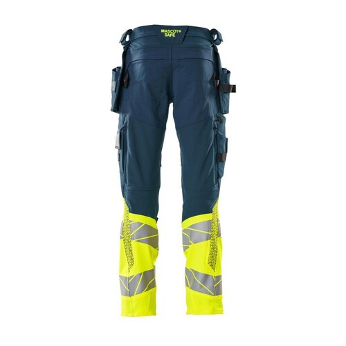 Hose mit Hängetaschen, ULTIMATE STRETCH  / Gr. 82C52, Dunkelpetroleum/Hi-vis  Gelb Produktbild Additional View 1 L