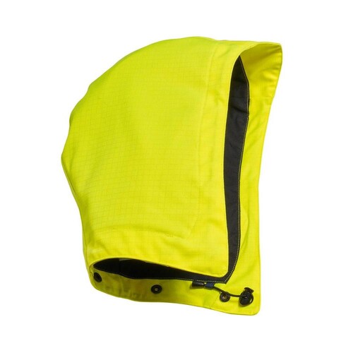 Kapuze für Schutzhelm, regulierbar /  Gr. ONE, Hi-vis Gelb Produktbild Front View L