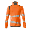 Fleecepullover mit Reißverschluss,  Damen Microfleecejacke / Gr. 2XL,  Hi-vis Orange/Dunkelanthrazit Produktbild Additional View 1 S