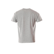 T-Shirt mit Druck / Gr. S,  Grau-meliert/Hi-vis Orange Produktbild Additional View 1 S