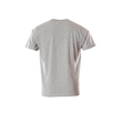T-Shirt mit Druck / Gr. XL,  Grau-meliert/Hi-vis Orange Produktbild Additional View 1 S