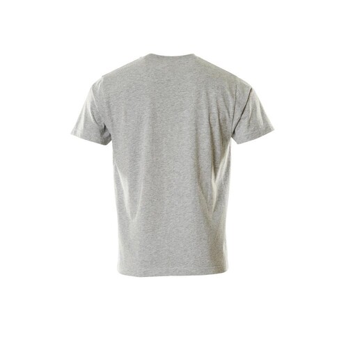 T-Shirt mit Druck / Gr. S,  Grau-meliert/Hi-vis Gelb Produktbild Additional View 1 L