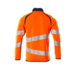 Sweatshirt mit Reißverschluss,modern  Fit / Gr. L, Hi-vis Orange/Schwarzblau Produktbild Additional View 1 S