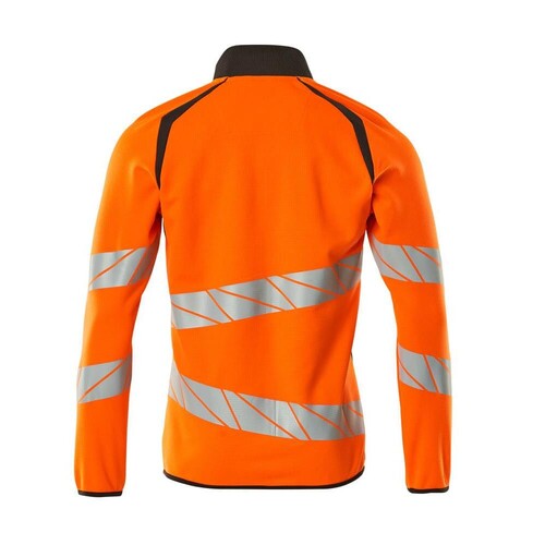Sweatshirt mit Reißverschluss,modern  Fit / Gr. 4XL, Hi-vis  Orange/Dunkelanthrazit Produktbild Additional View 2 L