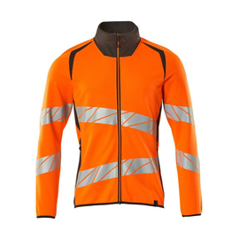 Sweatshirt mit Reißverschluss,modern  Fit / Gr. XL, Hi-vis  Orange/Dunkelanthrazit Produktbild