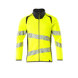 Sweatshirt mit Reißverschluss,modern  Fit / Gr. 4XL, Hi-vis Gelb/Schwarzblau Produktbild