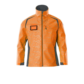 Soft Shell Jacke mit Reflexeffekte /  Gr. L, Hi-vis Orange/Dunkelanthrazit Produktbild