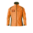 Soft Shell Jacke mit Reflexeffekte /  Gr. 4XL, Hi-vis Orange/Moosgrün Produktbild