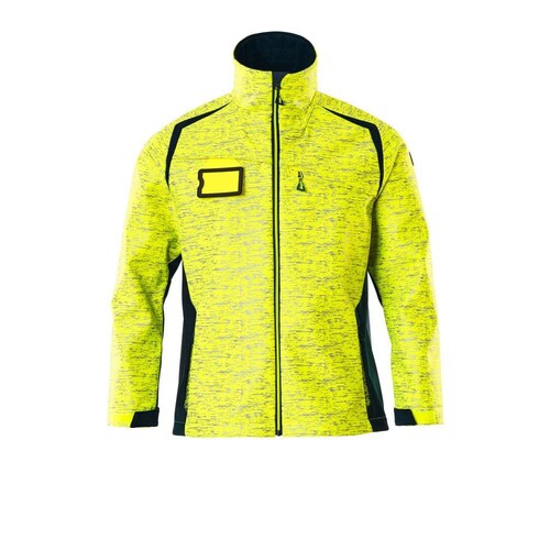 Soft Shell Jacke mit Reflexeffekte /  Gr. 4XL, Hi-vis Gelb/Schwarzblau Produktbild