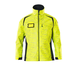 Soft Shell Jacke mit Reflexeffekte /  Gr. L, Hi-vis Gelb/Schwarz Produktbild