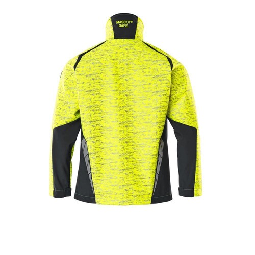 Soft Shell Jacke mit Reflexeffekte /  Gr. M, Hi-vis Gelb/Schwarz Produktbild Additional View 1 L