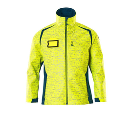 Soft Shell Jacke mit Reflexeffekte /  Gr. 4XL, Hi-vis Gelb/Dunkelpetroleum Produktbild