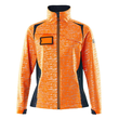 Soft Shell Jacke, Reflexeffekte, Damen  / Gr. 4XL, Hi-vis Orange/Schwarzblau Produktbild
