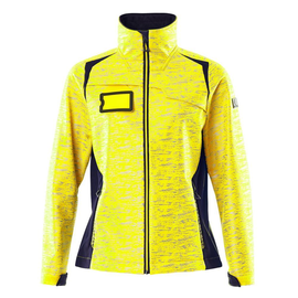 Soft Shell Jacke, Reflexeffekte, Damen  / Gr. 4XL, Hi-vis Gelb/Schwarzblau Produktbild