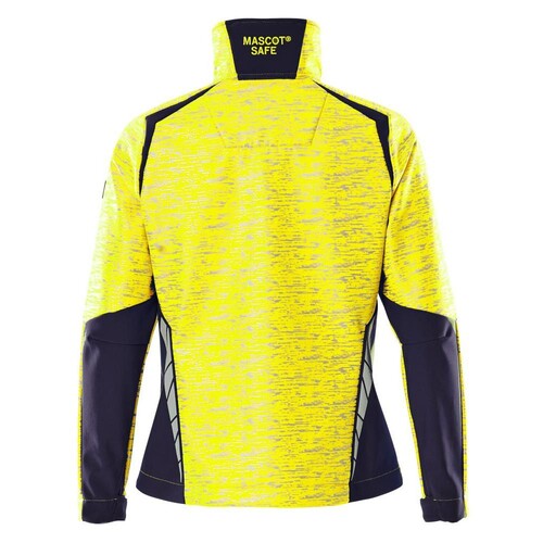 Soft Shell Jacke, Reflexeffekte, Damen  / Gr. 4XL, Hi-vis Gelb/Schwarzblau Produktbild Additional View 1 L