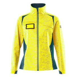 Soft Shell Jacke, Reflexeffekte, Damen  / Gr. 4XL, Hi-vis Gelb/Dunkelpetroleum Produktbild