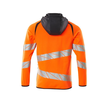 Sweatshirt mit Kapuze, moderne Passform  Kapuzensweatshirt / Gr. XS, Hi-vis  Orange/Schwarzblau Produktbild Additional View 1 S