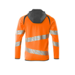 Sweatshirt mit Kapuze, moderne Passform  Kapuzensweatshirt / Gr. XS, Hi-vis  Orange/Dunkelanthrazit Produktbild Additional View 1 S
