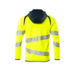 Sweatshirt mit Kapuze, moderne Passform  Kapuzensweatshirt / Gr. L, Hi-vis  Gelb/Schwarzblau Produktbild Additional View 1 S