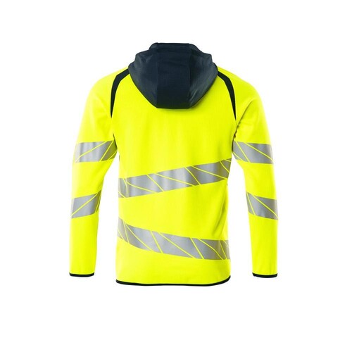 Sweatshirt mit Kapuze, moderne Passform  Kapuzensweatshirt / Gr. L, Hi-vis  Gelb/Schwarzblau Produktbild Additional View 1 L