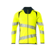 Sweatshirt mit Kapuze, moderne Passform  Kapuzensweatshirt / Gr. M, Hi-vis  Gelb/Schwarzblau Produktbild