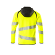 Sweatshirt mit Kapuze, moderne Passform  Kapuzensweatshirt / Gr. M, Hi-vis  Gelb/Schwarz Produktbild Additional View 1 S