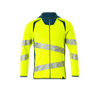 Sweatshirt mit Kapuze, moderne Passform  Kapuzensweatshirt / Gr. 4XL, Hi-vis  Gelb/Dunkelpetroleum Produktbild