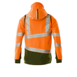 Hard Shell Jacke mit leichtem Futter /  Gr. 3XL, Hi-vis Orange/Moosgrün Produktbild Additional View 1 S