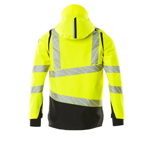 Hard Shell Jacke mit leichtem Futter /  Gr. 3XL, Hi-vis Gelb/Schwarz Produktbild Additional View 1 L