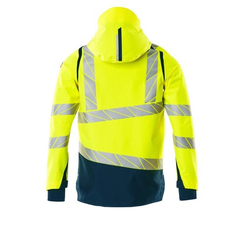 Hard Shell Jacke mit leichtem Futter /  Gr. 3XL, Hi-vis Gelb/Dunkelpetroleum Produktbild Additional View 1 L