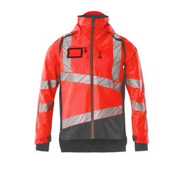 Hard Shell Jacke mit leichtem Futter /  Gr. L, Hi-vis Rot/Dunkelanthrazit Produktbild