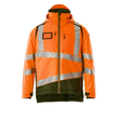 Winterjacke mit CLI-Futter / Gr. 4XL,  Hi-vis Orange/Moosgrün Produktbild