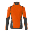 Fleecepullover mit kurzem Zipper, Damen  Microfleecejacke / Gr. 4XL, Hi-vis  Orange/Dunkelanthrazit Produktbild Additional View 1 S