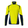 Fleecepullover mit kurzem Zipper, Damen  Microfleecejacke / Gr. XL, Hi-vis  Gelb/Schwarzblau Produktbild Additional View 1 S