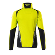 Fleecepullover mit kurzem Zipper, Damen  Microfleecejacke / Gr. M, Hi-vis  Gelb/Schwarz Produktbild Additional View 1 S