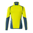 Fleecepullover mit kurzem Zipper, Damen  Microfleecejacke / Gr. M, Hi-vis  Gelb/Dunkelpetroleum Produktbild Additional View 1 S