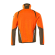Fleecepullover mit Reißverschluss  Microfleecejacke / Gr. L, Hi-vis  Orange/Moosgrün Produktbild Additional View 1 S