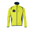 Fleecepullover mit Reißverschluss  Microfleecejacke / Gr. 4XL, Hi-vis  Gelb/Dunkelpetroleum Produktbild