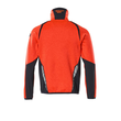 Fleecepullover mit Reißverschluss  Microfleecejacke / Gr. 2XL, Hi-vis  Rot/Schwarzblau Produktbild Additional View 1 S