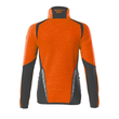 Fleecepullover mit Reißverschluss,  Damen Microfleecejacke / Gr. XL, Hi-vis  Orange/Dunkelanthrazit Produktbild Additional View 1 S