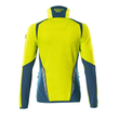 Fleecepullover mit Reißverschluss,  Damen Microfleecejacke / Gr. M, Hi-vis  Gelb/Dunkelpetroleum Produktbild Additional View 1 S