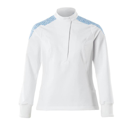 Schlupfkasack, Damen, ULTIMATE STRETCH  Schlupfskasack / Gr. M, Weiß/Azurblau Produktbild