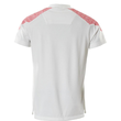 T-Shirt, Kurzarm / Gr. 4XL,  Weiß/Verkehrsrot Produktbild Additional View 1 S