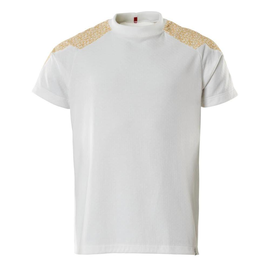T-Shirt, Kurzarm / Gr. 6XL,  Weiß/Currygelb Produktbild