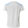 T-Shirt, Kurzarm / Gr. 4XL,  Weiß/Azurblau Produktbild Additional View 1 S