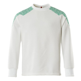 Sweatshirt / Gr. 6XL, Weiß/Grasgrün Produktbild