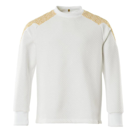 Sweatshirt / Gr. L, Weiß/Currygelb Produktbild