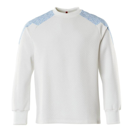 Sweatshirt / Gr. 4XL, Weiß/Azurblau Produktbild
