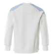 Sweatshirt / Gr. M, Weiß/Azurblau Produktbild Additional View 1 S