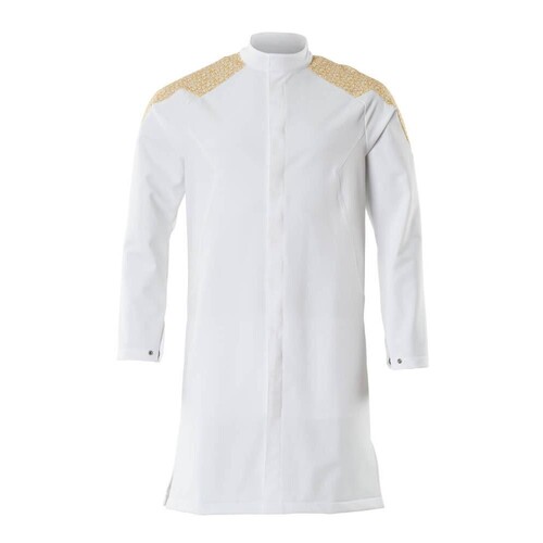 Mantel, ULTIMATE STRETCH Kittel / Gr.  4XL, Weiß/Currygelb Produktbild
